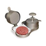 Weston Burger Express Double Hamburger Press with Patty Ejector (07-0701), Makes 4 1/2" Patties, 1/4lb to 3/4lb,Grey