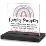Nursing Preceptor Gifts, Nursing Preceptor Thank You Gifts for Nursing Preceptor Nurse Mentor Retirement Thanksgiving Christmas, Nursing Preceptor Acrylic Desk Decor for Home Office WDSS81