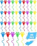 40PCS Funny Sticky Hands Elastic Toys Large Size Classroom Prizes Student Prizes for Party Favors Gift Bag Fillers Carnivals Prizes Birthday