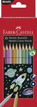 Faber-Castell 201583 Metallic Colour Pencil (Pack of 10)