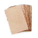Thick Handmade Vintage Watercolor Paper with Deckle Edge - 300GSM - Premium Antiqued Cold Press Textured Mixed Media Paper Made with Recycled Cotton - 25 Loose Leaf Sheets - 9x12" / 22x9 x 30.5 cm