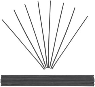 12pcs Black Rattan Reed Diffuser Sticks, Replacement Home and Bathroom Fragrance Stick .10-Inch Natural Rattan Wood Sticks for Essential Oil Aroma Diffuser Refill