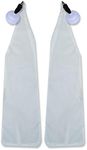 UltraPoi - UltraSocks w/Swivel Knob Handles Set of 2 - White Non-stretch Socks - For LED or Practice (No Lights)