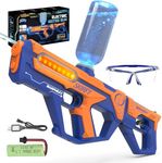 Skirfy Water Guns for Kids 2 in 1 Design Water Gun for Kids Ages 4-8, Electric Water Gun with 600 Ammos, Water Pistol with Moving Light,Boys Outdoor Swimming Pool Toys