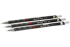rOtring Tikky Mechanical Pencil | 0.35mm, 0.5mm and 0.7mm | HB Lead | Black Barrel | 3-Piece Set