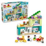 LEGO DUPLO 3 in 1 Modern Family House with Figures - Educational Motor Skills Toy for Toddlers - Interactive Montessori Set w/Doll's House Accessories - Gift for 2+ Year Old Girls & Boys - 10470