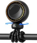 Bearwind Mini Portable Stroller Fan – 60° Auto Oscillation, Quiet USB-C Rechargeable Baby Fan, 4 Speeds, Night Light & Warning Light, Flexible Tripod for Stroller, Car Seat, Crib, Camping (Black)