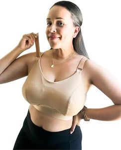 Sarah Wells Journey Hands Free Pumping and Nursing Bra (as1, Alpha, s, Regular, Regular, Busty, Latte)