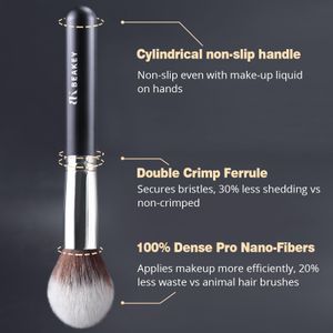 BEAKEY 12-Piece Makeup Brush Set – Soft Synthetic Bristles