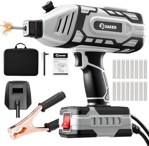 Saker Portable 110V ARC Welder, 80 Rods, 5-Level IGBT, Grey