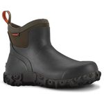 Showave Men's Ankle Rain Boots Waterproof Rubber Garden Boots Durable Slip on Rain Shoes for Outdoor Mud Yard Chore, Brown, 11