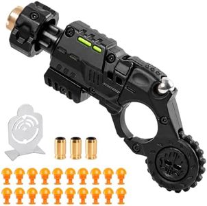 Metal Fidget Toys Gun for Adults, EDC Stress Relief Fidget Spinner Toy, Alloy Metal Stress Relief Toy, 4.72-Inch Multifunctional Stress-Relief Toy Best Steel Mini Toy Gift for Men (Black)
