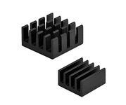 PiBOX India - Raspberry PI Heatsink (2 Piece - Black)