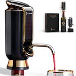 LINKSTYLE TRIOVINO, Luxurious 3-in-1 Electric Wine Aerator, Dispenser, and Preserver - For Improving Wine Taste, Aroma and Wine Preservation (Gold)