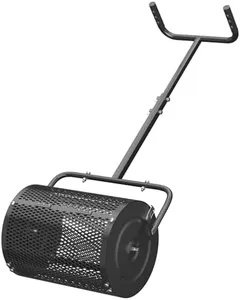 Heavy-Duty Steel Mesh Compost & Manure Spreader | Adjustable T-Handle Design for Lawns/Gardens/Fields | Rust-Resistant & Space-Saving Assembly