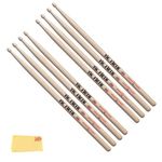 Vic Firth American Classic Series Drumsticks - 5A - American Hickory - Wood Tip - 4 x Pair Value Pack