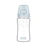 LOVI Anti-Colic Baby Feeding Glass Bottle with Dynamic Teat | 250 ml | Super Air Vent System | Protects The Sucking Reflex | Botanic Collection