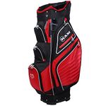 Ram Golf Accubar Cart/Trolley Bag with 14 Way Full Length Divider System, Black/Red