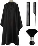 Nylon Waterproof Professional haircut cape with Snap Closure Salon Cape,barber cape and Neck Duster Hair Comb Set hair cutting cape, Hairdressing Cape,Cutting Hair Beard Apron