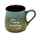 Ceramic Designer Coffee Mug | Fearfully and wonderfully made | Holds 16 ounces | Dishwasher and Microwave Safe | Great for Coffee, Tea, Soups, Hot Chocolate