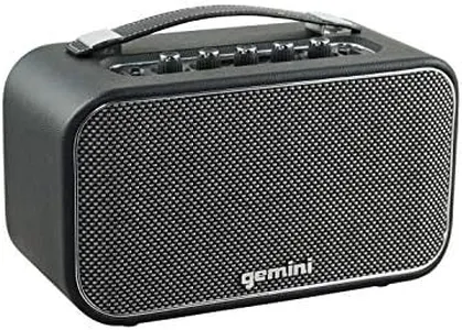 Gemini GTR300 Portable BTTERY Powered BLU SPK,Black