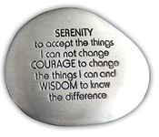 Cathedral Art Serenity Prayer Soothing Stone - Engraved Rock with Inspirational Words, Mindfulness and Meditation Stones for Stress, Worry, and Anxiety, 1-1/2-Inch