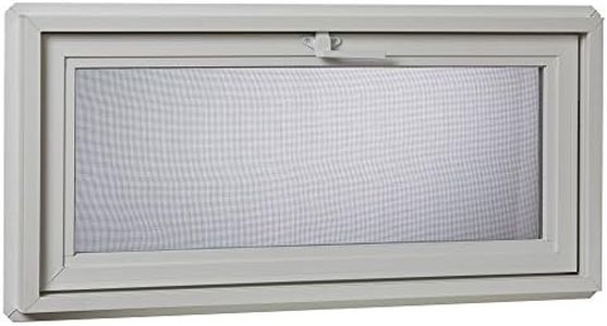 Park Ridge Products VBHI3218PR VBHI Vinyl Basement Hopper Window, 32" x 18", White