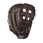 Louisville Slugger LXT First Base Gloves, Right Hand, 13", Dark Brown/White