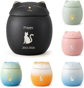 Personalized Cat Urn Custom Pet Urns for Cats Ashes, Fit Pets up to 38 lbs