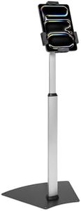 Mount-It! Anti-Theft Universal Tablet Floor Stand Kiosk – Height Adjustable Tablet Kiosk Floor Stand - Locking Tablet Mount Stand for iPad, Galaxy, Surface Go & Other 7.9"- 10.9" Tablets
