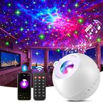 Star Projector,【105 Light Effects+Dimmable】 Galaxy Projector Light for Bedroom,[15 White Noises+Bluetooth] Star Projector Night Light Projector,Remote+Timer Galaxy Light Star Lights Projector Light