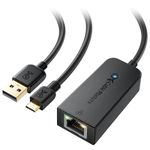 Cable Matters Micro USB to Ethernet Adapter Up to 480Mbps for Streaming Sticks Including Chromecast, Google Home Mini and More - Not Compatible with Roku Device