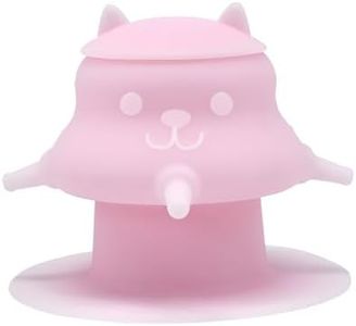 MYHJL 230ML Silicone Puppy Feeder for Multiple Puppies, Puppy Milk Feeder Puppy Bottles for Nursing Station with 4 Teats for Kittens, Puppies, Rabbits, Pigs Nursing Supplies (Pink)