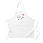 CafePress Worlds Best Grandma Apron For The Grandmother Kitchen Apron with Pockets, Grilling Apron or Baking Apron