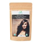 Organic Henna Dark Brown(with Indigo) some may need more Indigo MUST strand test | Healthier hair | CPSR certified in UK/EU, GMP, USDA