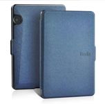 Case for Kindle Voyage 2014 Released 6-inch (Model No. Nm460Gz) Smart Cover Premium Classic Light Luxury Case With Auto Sleep/Wake for Kindle Voyage E-book Protective Cover (Blue)
