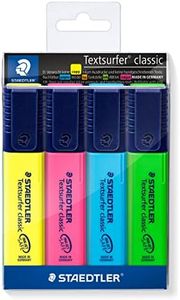 Staedtler Textsurfer Classic Highlighter, Assorted (4 Pieces)
