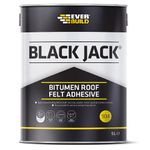 Everbuild Black Jack 904 Roof Felt Adhesive – High Strength – Black – 5 Litre