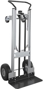 Cosco 12204ASB1E 2-in-1 Hybrid Handtruck, Commercial Use, Silver