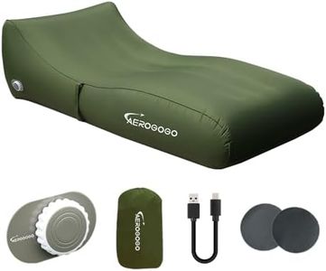 Aerogogo PS2 Inflatable Lounger Air Sofa Chair, Built-in Air Pump Self-Inflatable Air Sofa Couch, Perfect for Beach Chair Camping Chairs or Portable Hammock for Outdoor Backyard Blow Up Lounger