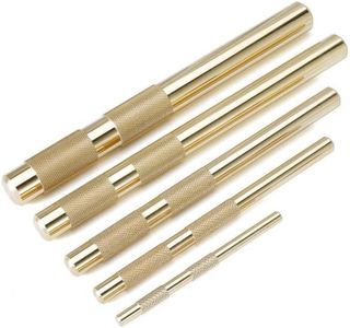 Jofynzo Pro 67003 Hand Tool Brass Drift Punch Set 1/4-Inch 3/8-Inch 1/2-Inch 5/8-Inch 3/4-Inch 1/4'' 3/8'' 1/2'' 5/8'' 3/4'' 5 Pc.