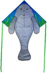 In the Breeze Sea Life Fly-Hi Kite, Single Line Kite, Ripstop Fabric, Line and Bag Included — Manatee 45" Fly-Hi Kite, 3333