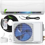 MINI Split Air Conditioner and Heating System, 18000BTU, 208-230V, 19 SEER Wall-Mounted Ductless AC Unit with 1.5Ton Heat Pump & Pre-charged Inverter System Cools up to 1250 Sq.Ft