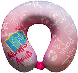 Ramson Barbie Adventures Print Ultrasoft Memory Foam Neck Pillow for Travelling | Gift for Kids
