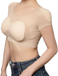 R&S Hanxiaoyu R&S Mesh Shoulder Pads, Non-Slip Chiffon Shoulder Width Enhancement, Adjustable Support for Broader Shoulder Body Shape