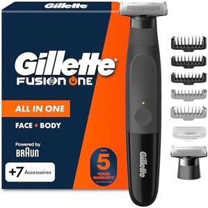 Gillette Fusion One Face and Body Electric Beard Trimmer Men with One Blade