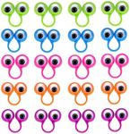 20 PCS Finger Puppets, Large Eye Finger Ring, Finger Toys, Suitable for Stage/Puppet Performances/Teaching/Daycare/Preschool Education/Pretend Games/Role-Playing (Color Random)