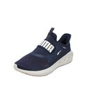 Puma, Unisex-Adult, Softride Carson Sliptech II, Navy-Alpine Snow-Gum, Running Shoe, 8UK, (31172410)