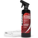 Carfidant Ultimate Car Interior Cleaner - Automotive Interior & Exterior Cleaner All Purpose Cleaner for Car Carpet Upholstery Leather Vinyl Cloth Plastic Seats Trim Engine Mats - Universal Car Cleaning Kit