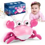 Veopoko Sensory Toys for Babies, Crawling Crab Toy 1 2 3 4 Year Old Girl Gifts 1-4 Year Old Girl Toys Montessori Toys for Babies 6-12 Months Baby Toys 0-6 Months Birthday Gifts for Girls Toddler Toys